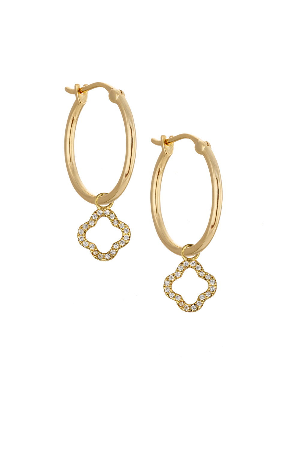 20mm Golden hoops with Charms