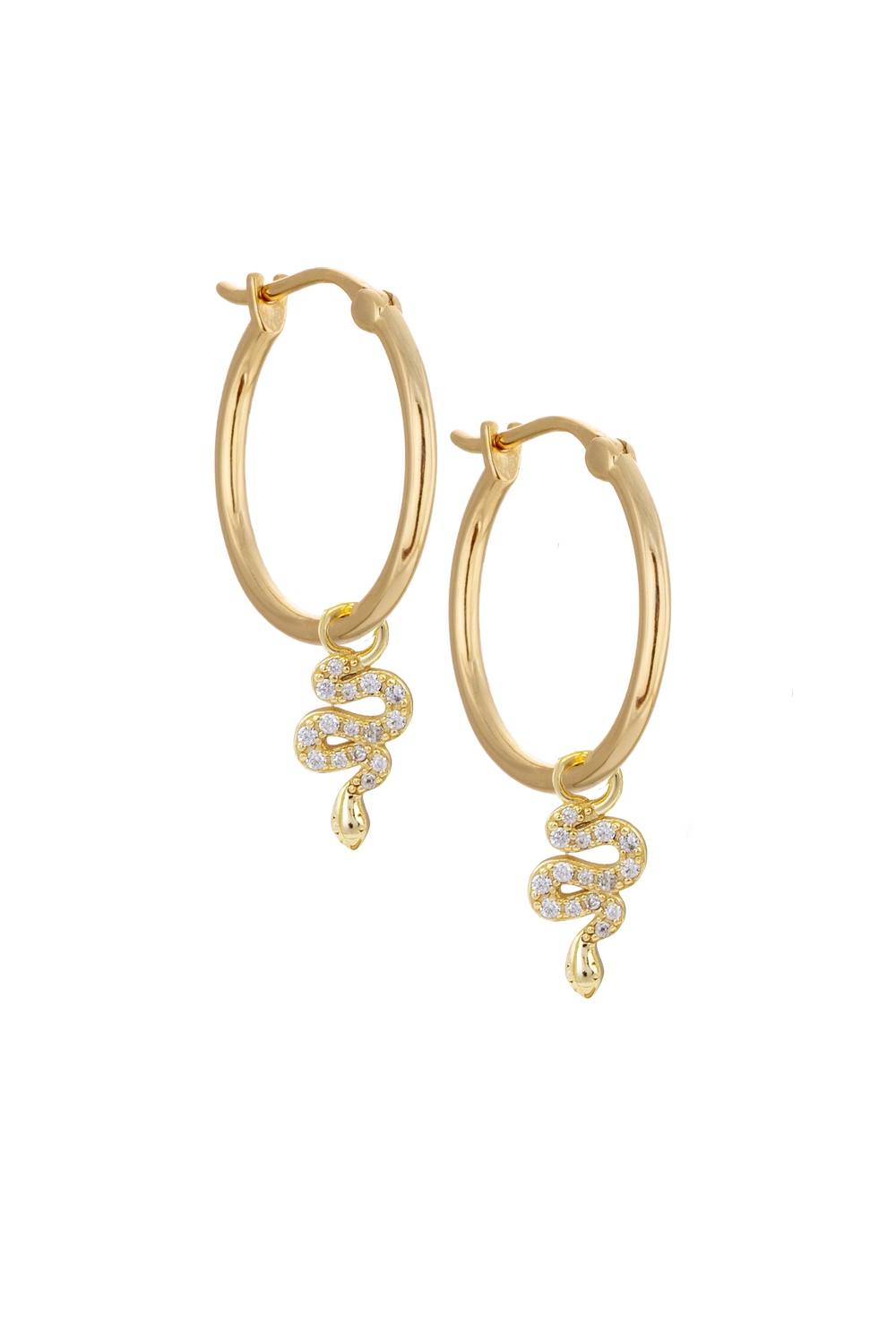 20mm Golden hoops with Charms