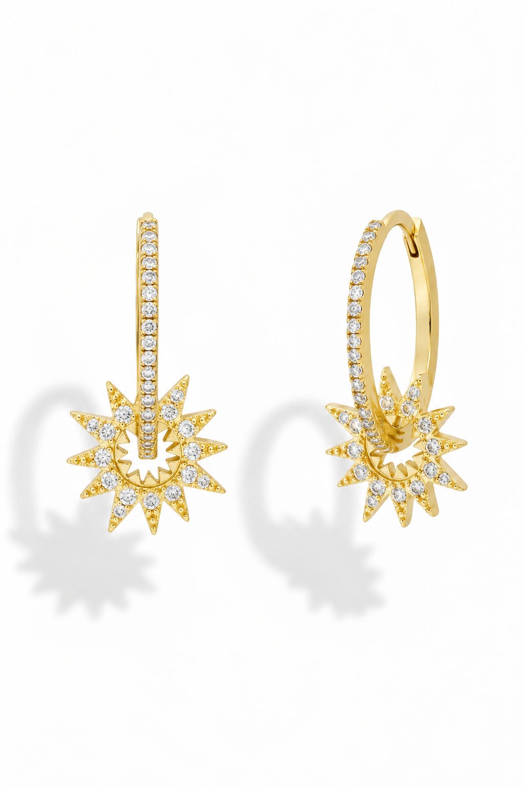 20mm Zirconia Hoops with Charms