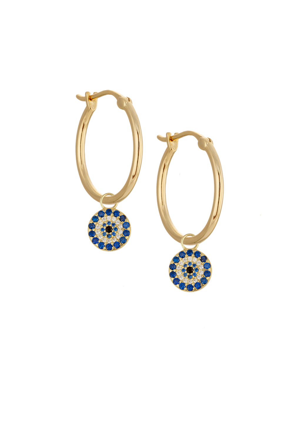 20mm Golden hoops with Charms