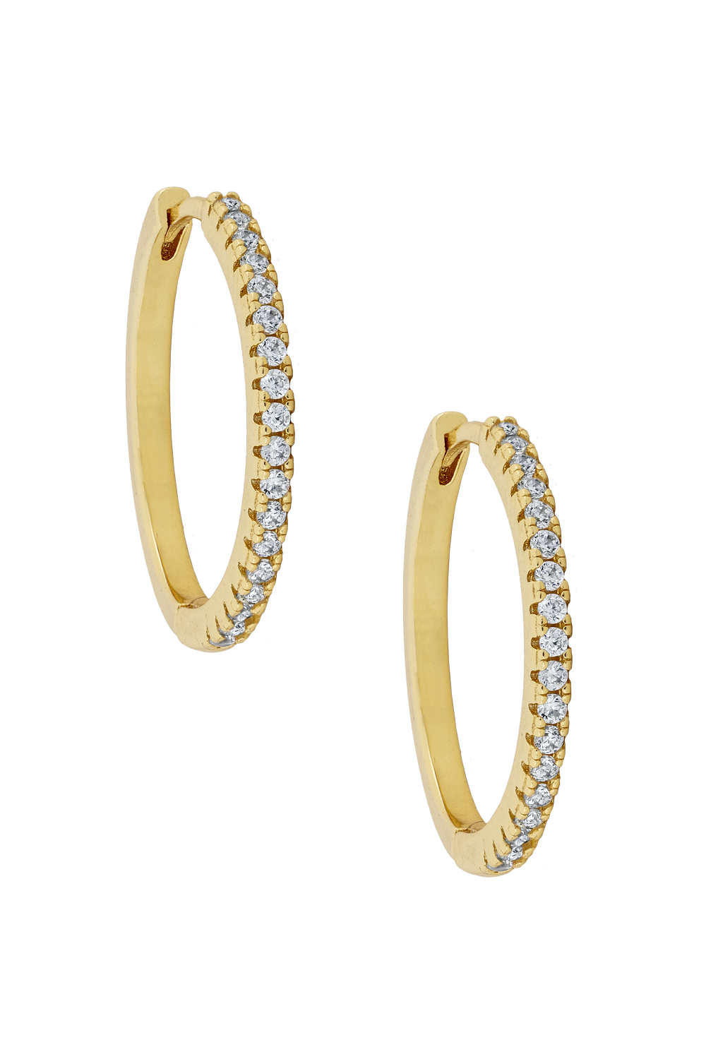 20mm Zirconia Hoops with Charms