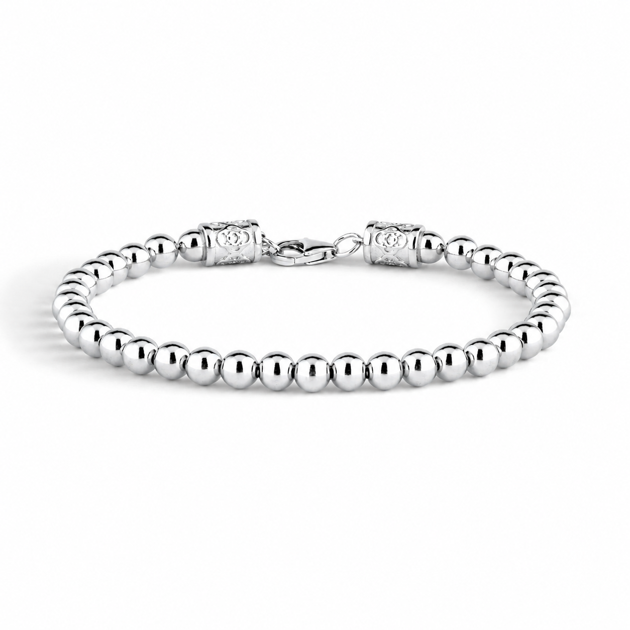 Silver Beaded Bracelet