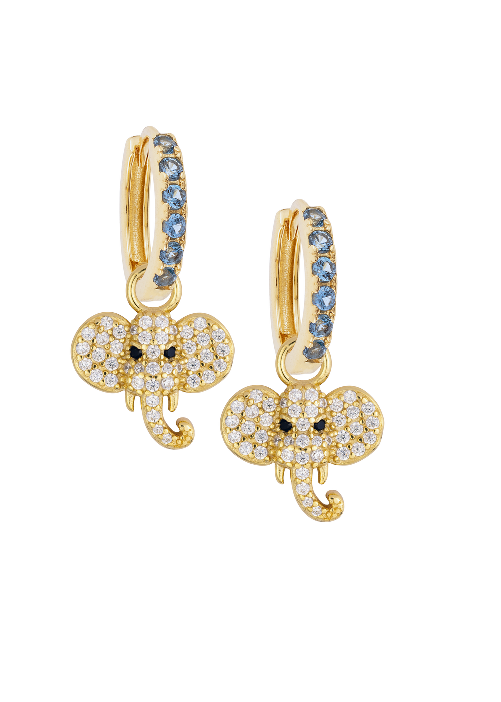 Aquamarine Midi Hoops with or without charms