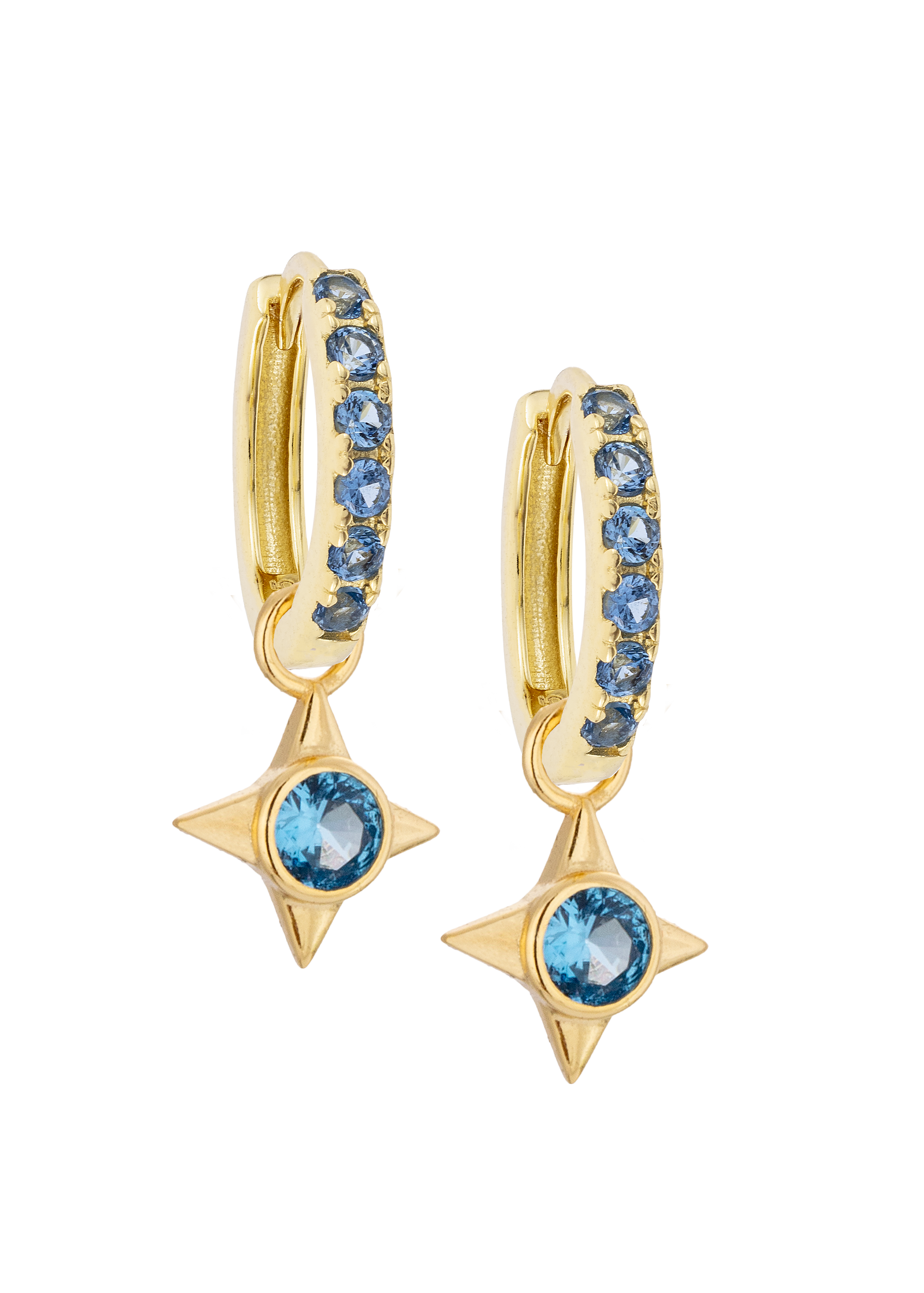 Aquamarine star charm