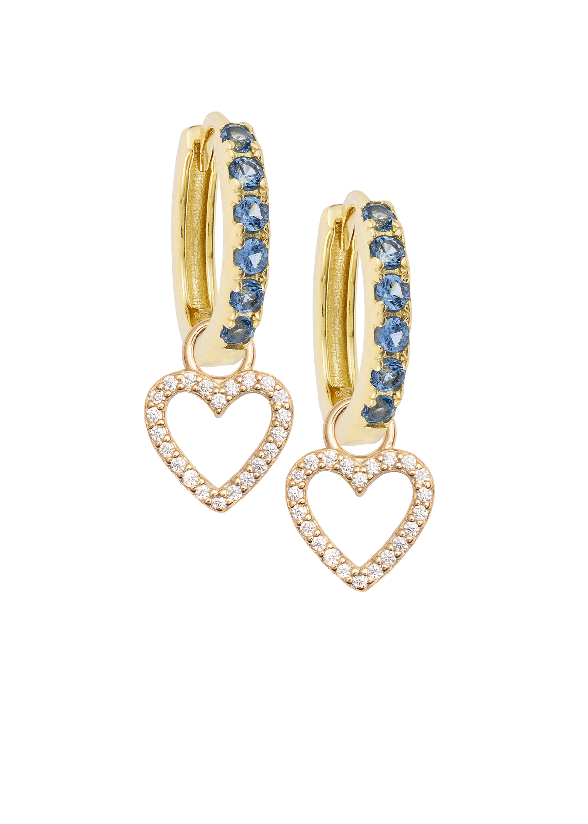 White Heart Charm
