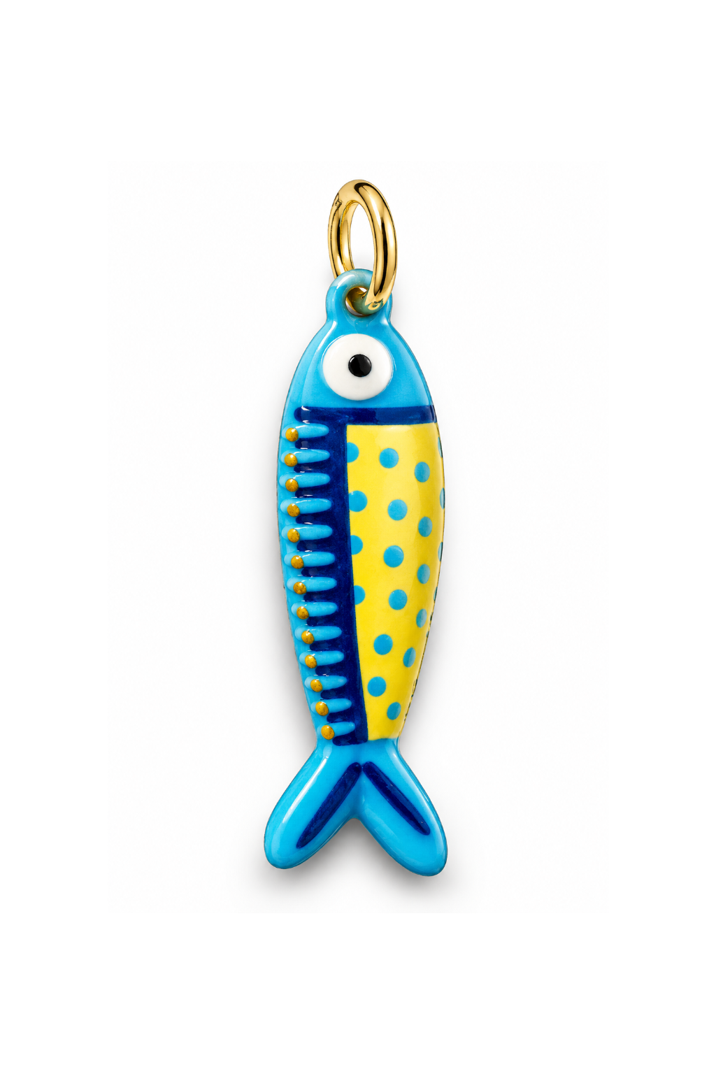 Hand painted Ceramic Fish Pendants