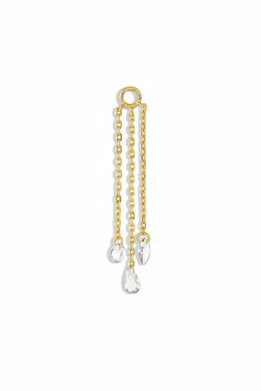 White Candy Drop Charm