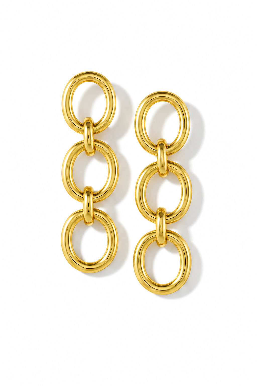 Chain Link Long Earrings