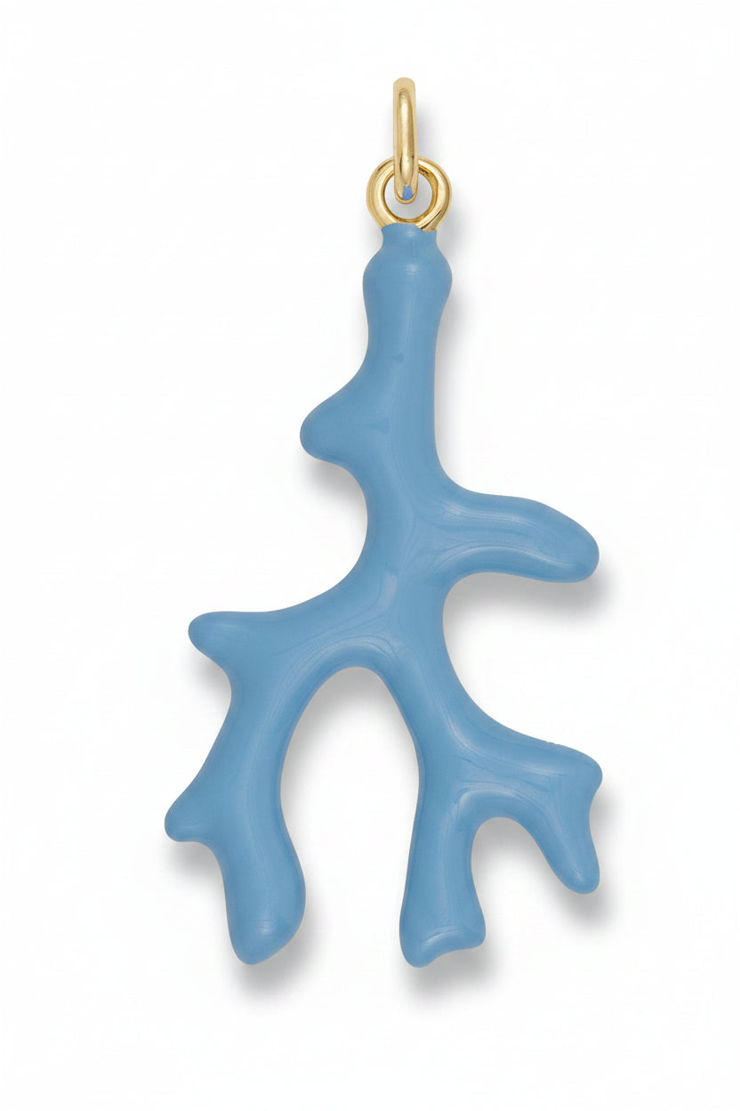 Enamel Coral Pendant