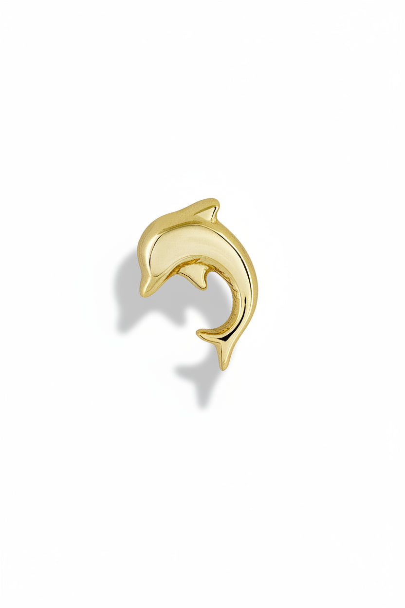 Tiny Golden Dolphin studs