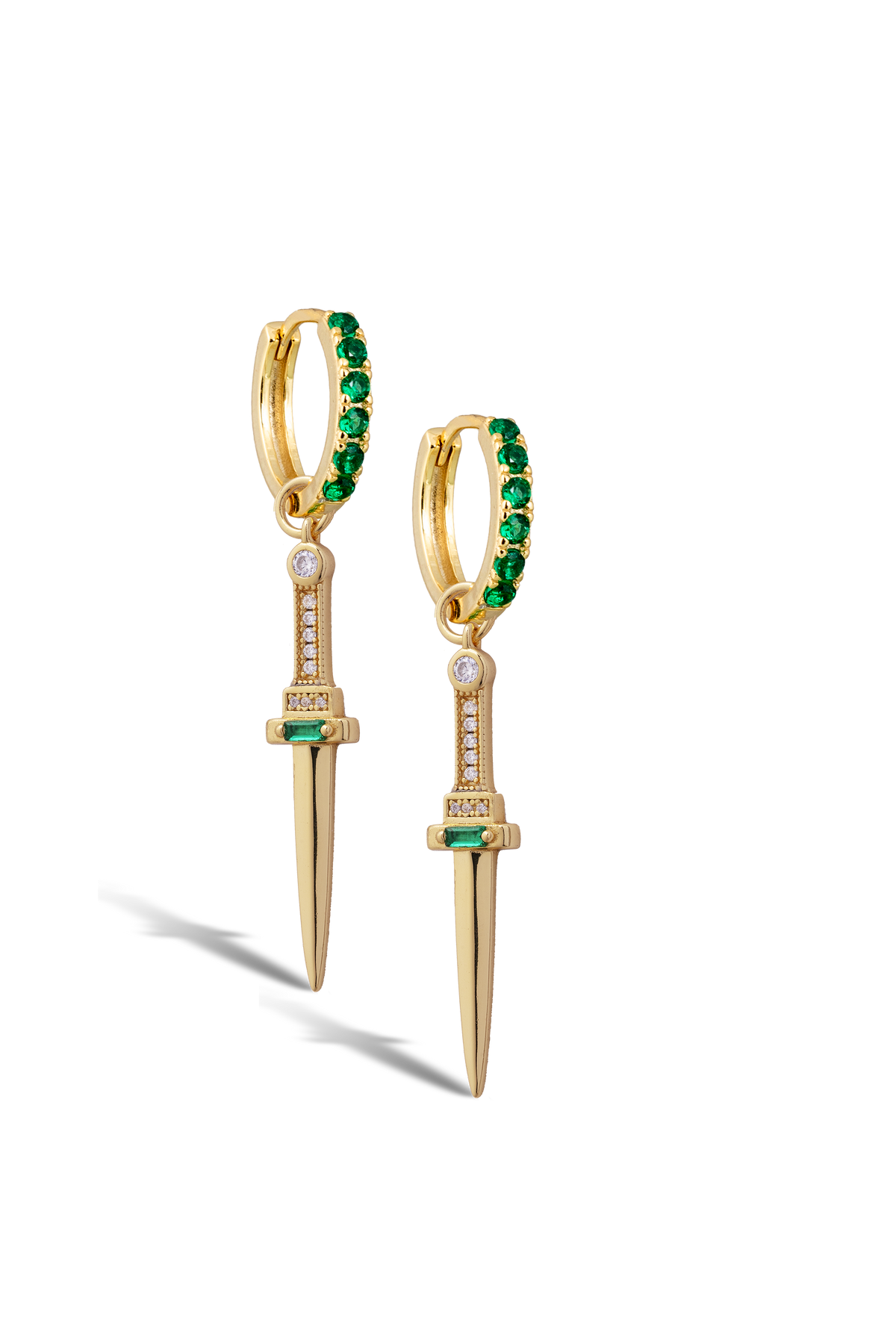 Emerald Dagger charm