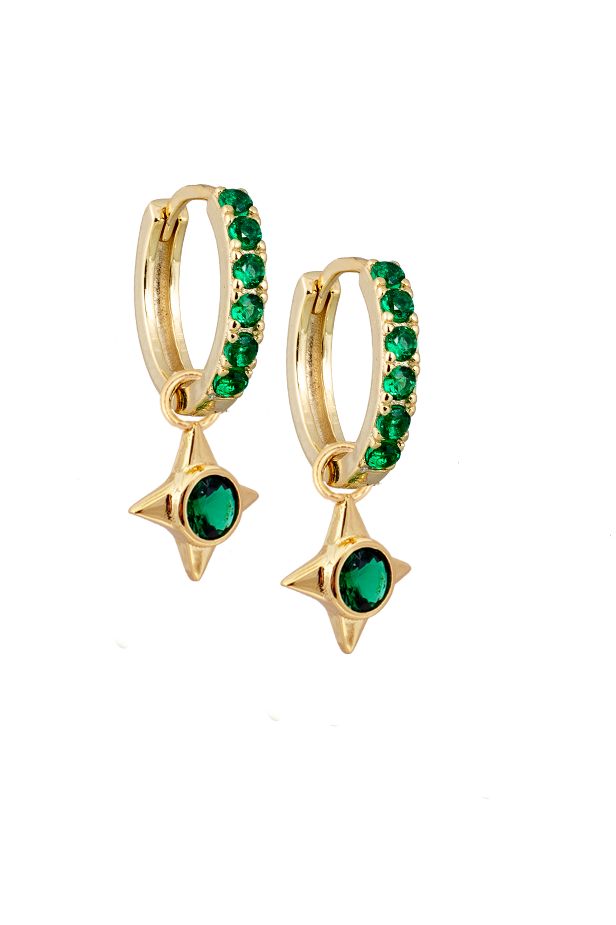 Emerald Star Charm