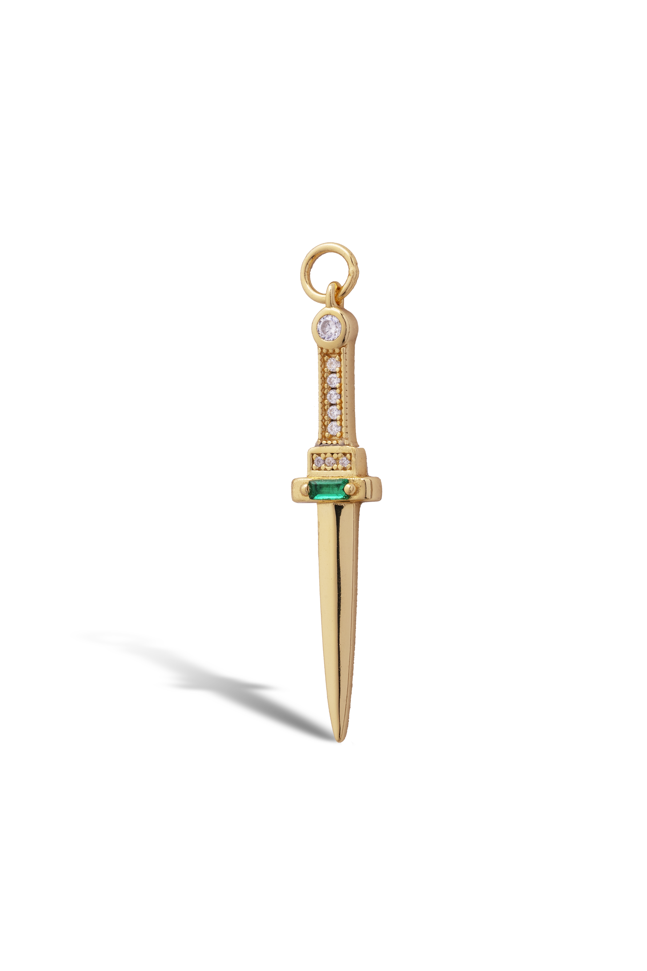 Emerald Dagger charm