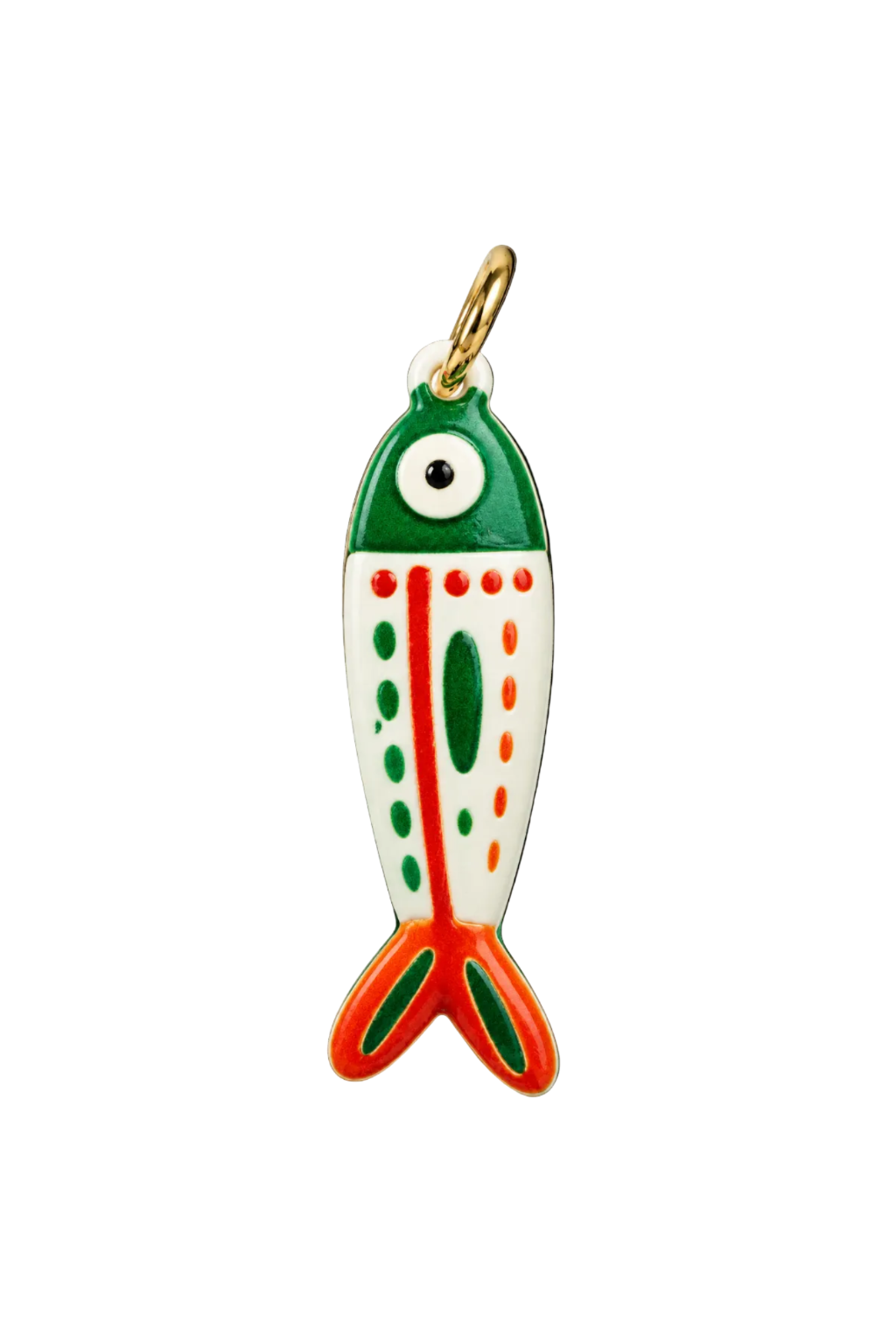 Hand painted Ceramic Fish Pendants