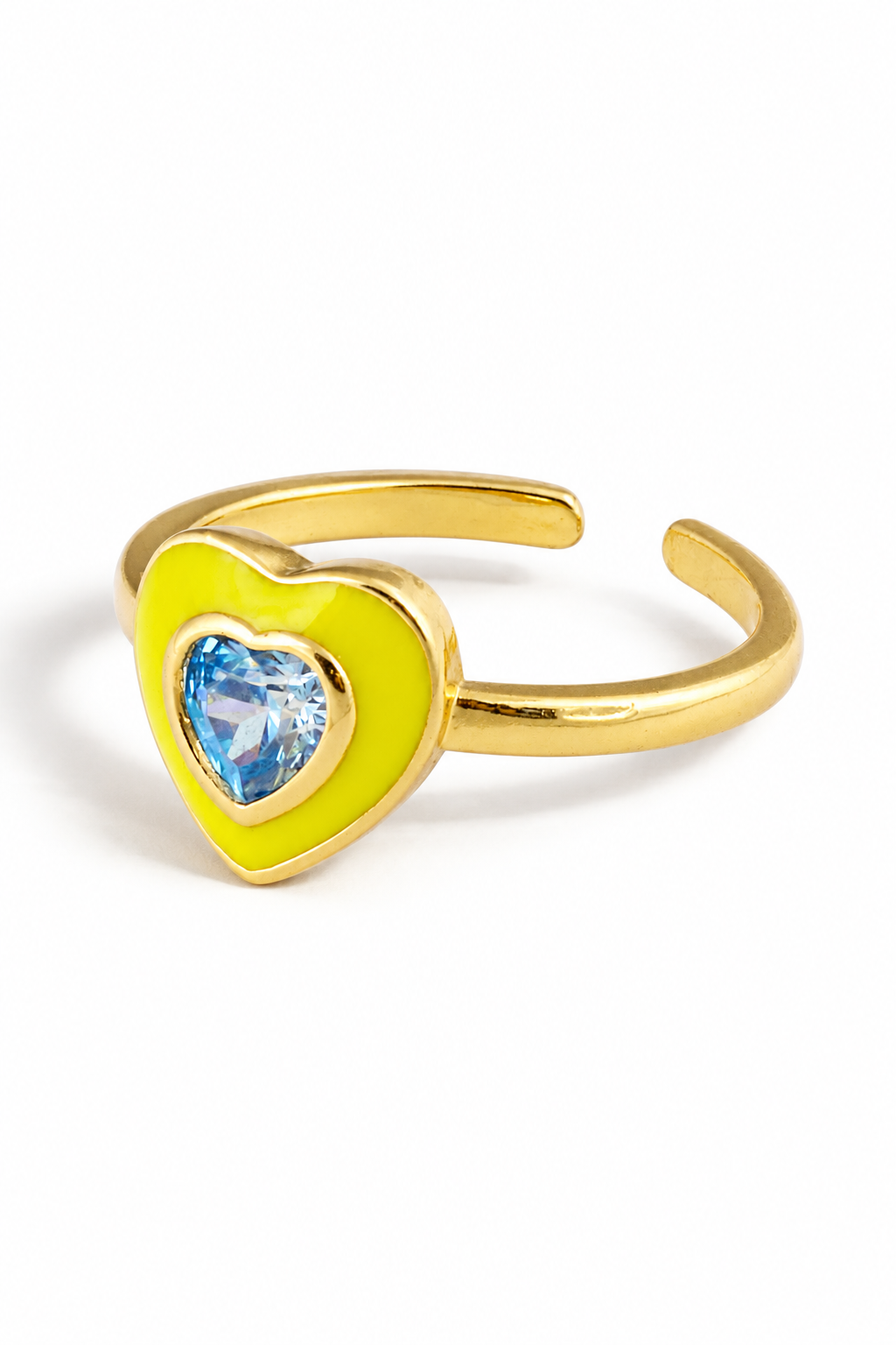 Enamel Heart Ring
