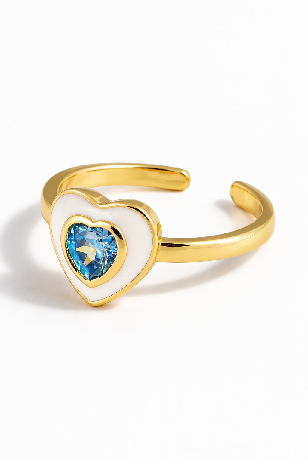 Enamel Heart Ring