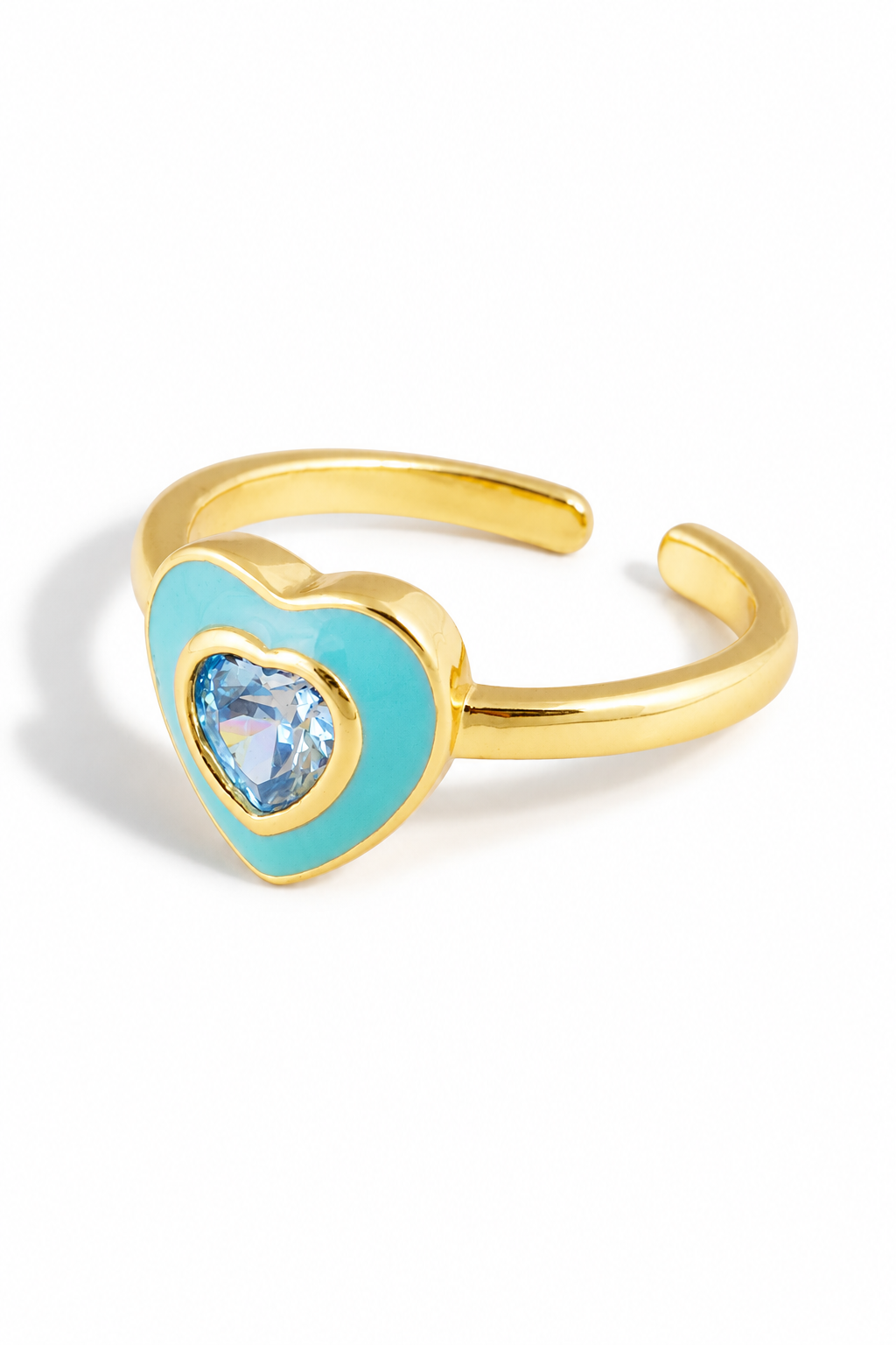 Enamel Heart Ring
