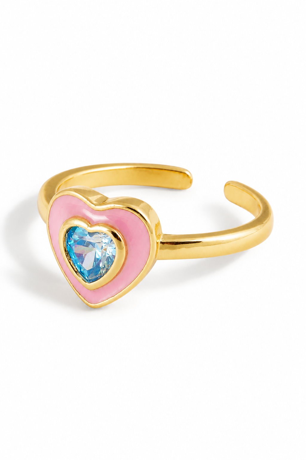 Enamel Heart Ring