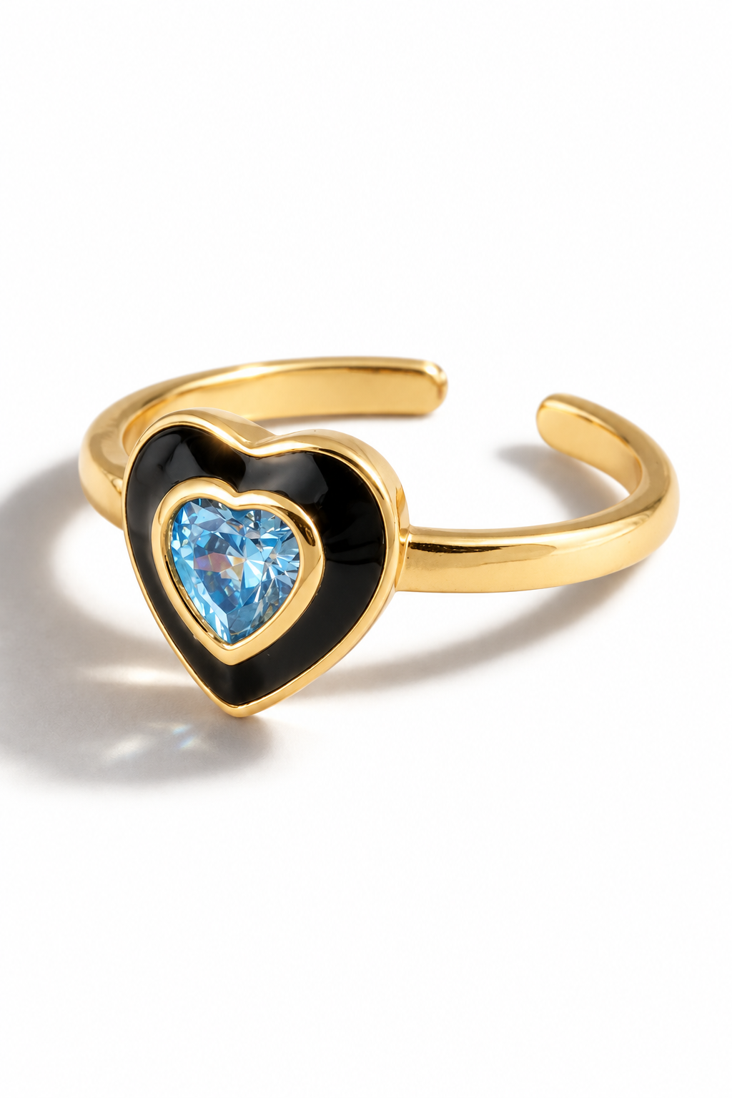 Enamel Heart Ring