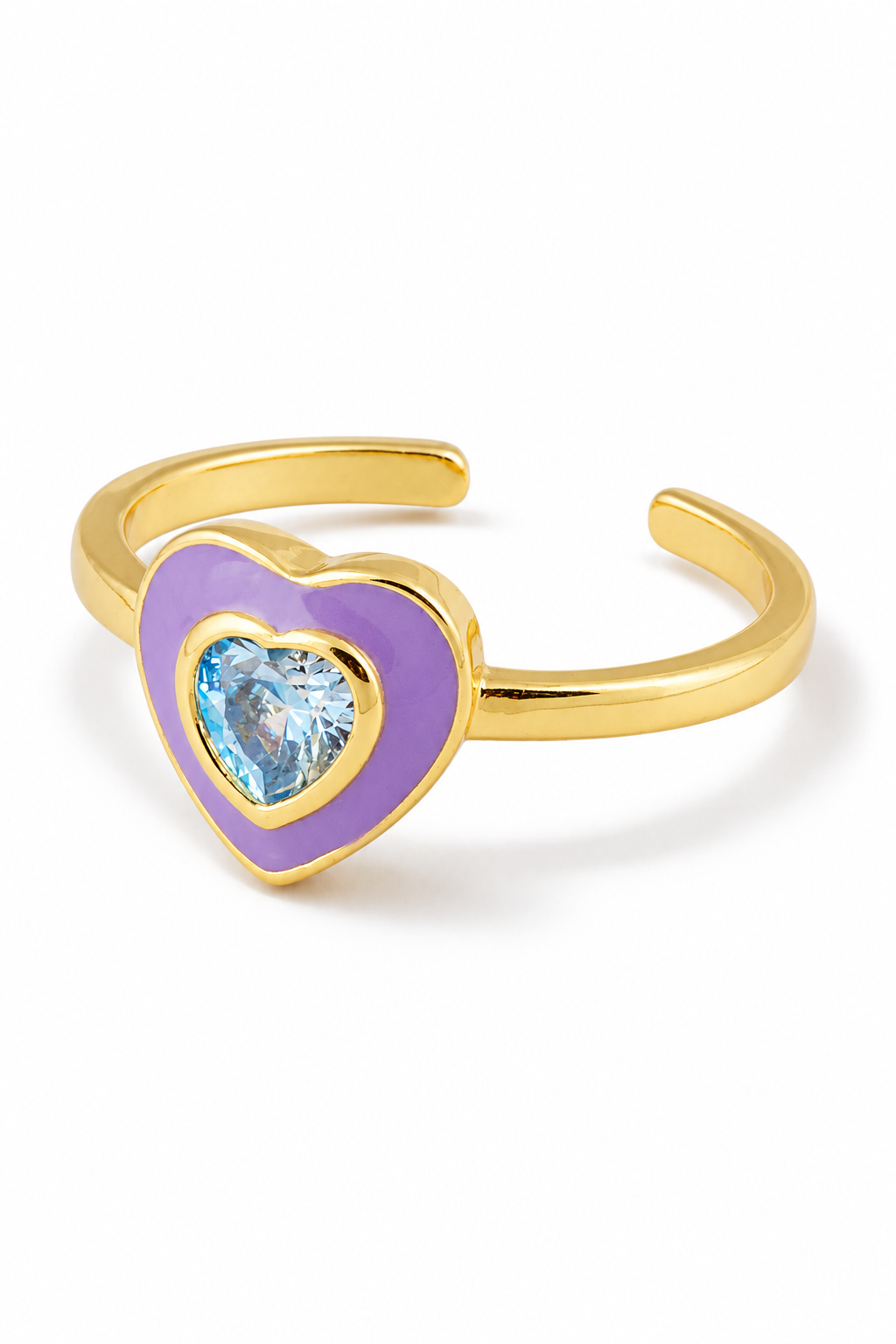 Enamel Heart Ring