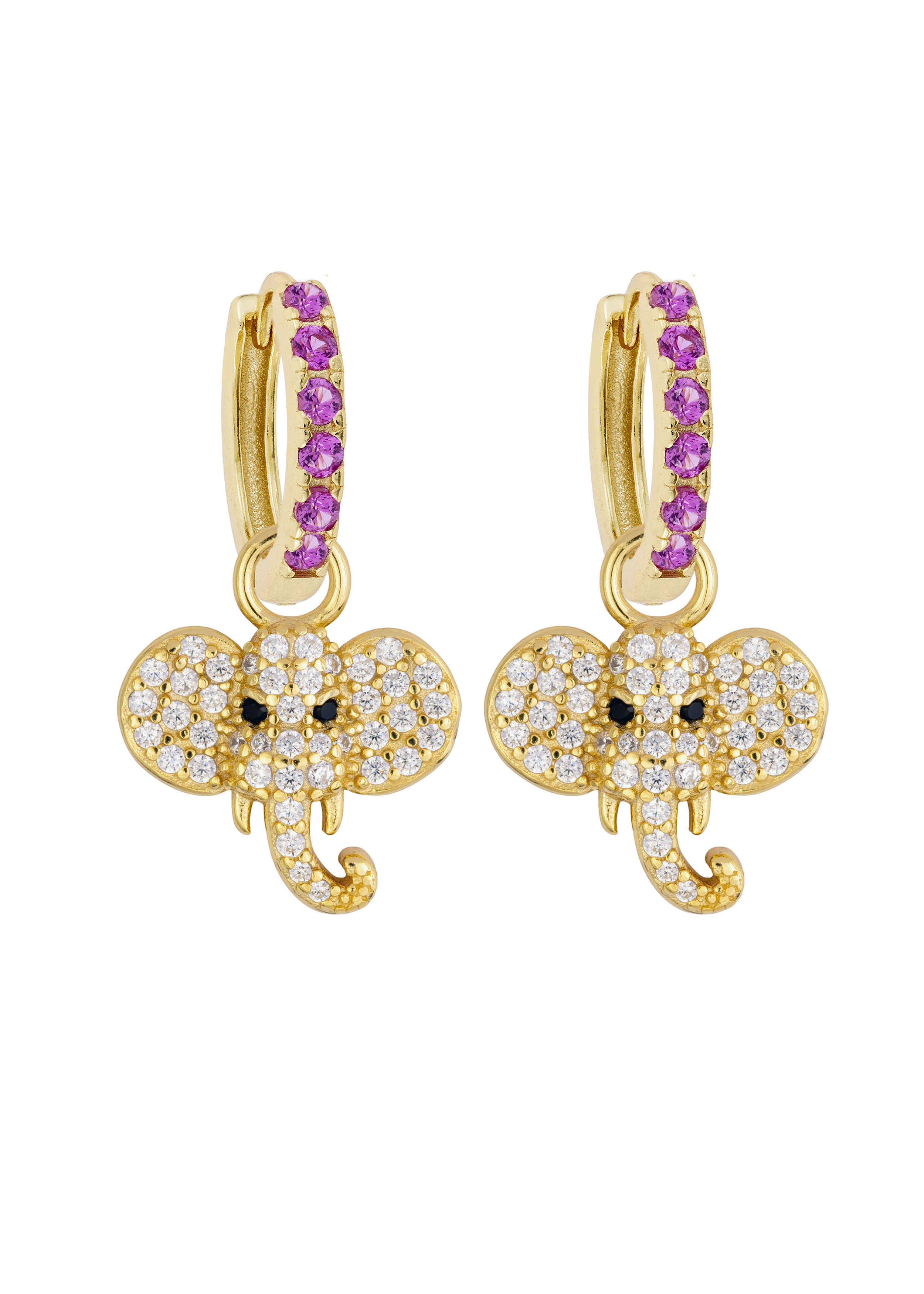 Pink Midi Hoops with or without charms