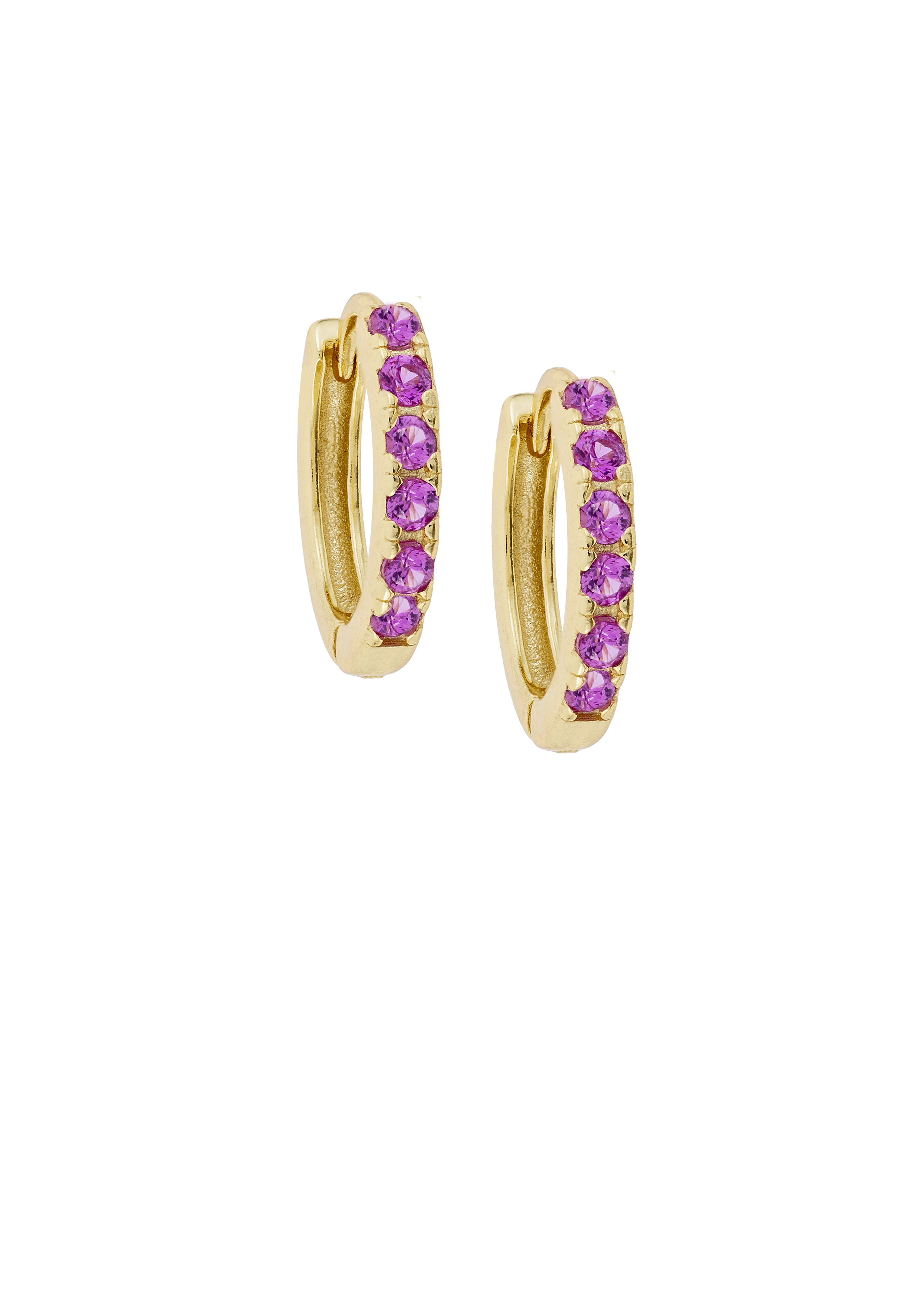 Pink Midi Hoops with or without charms
