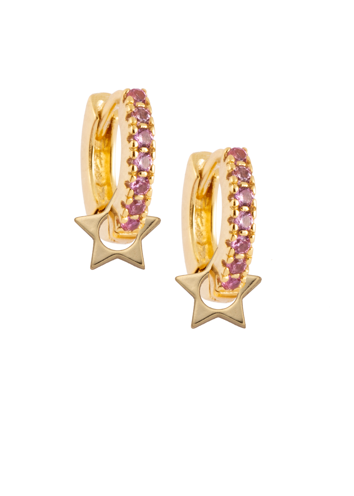 Huggies with  golden Wheel Star Charms