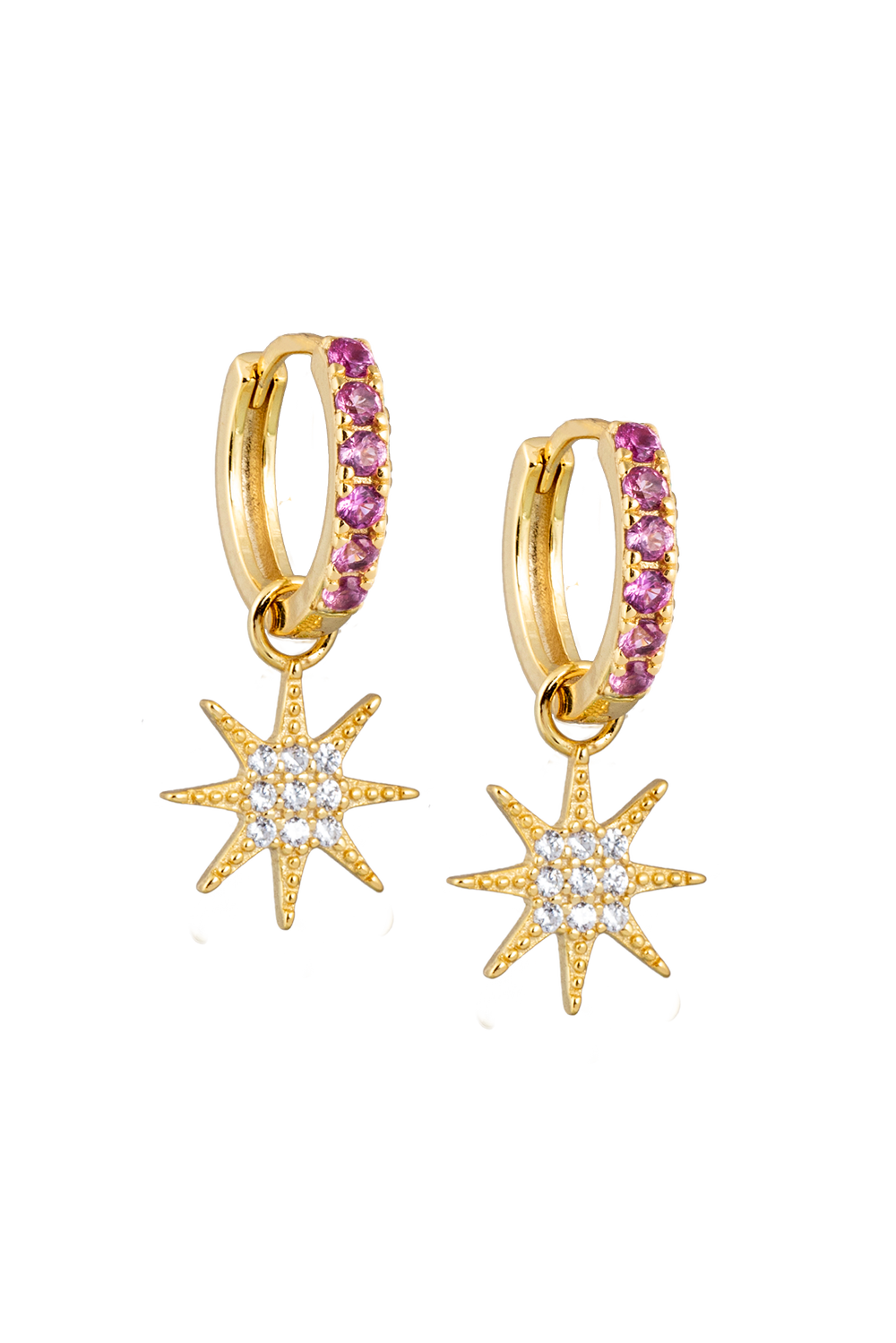 Pink Midi Hoops with or without charms