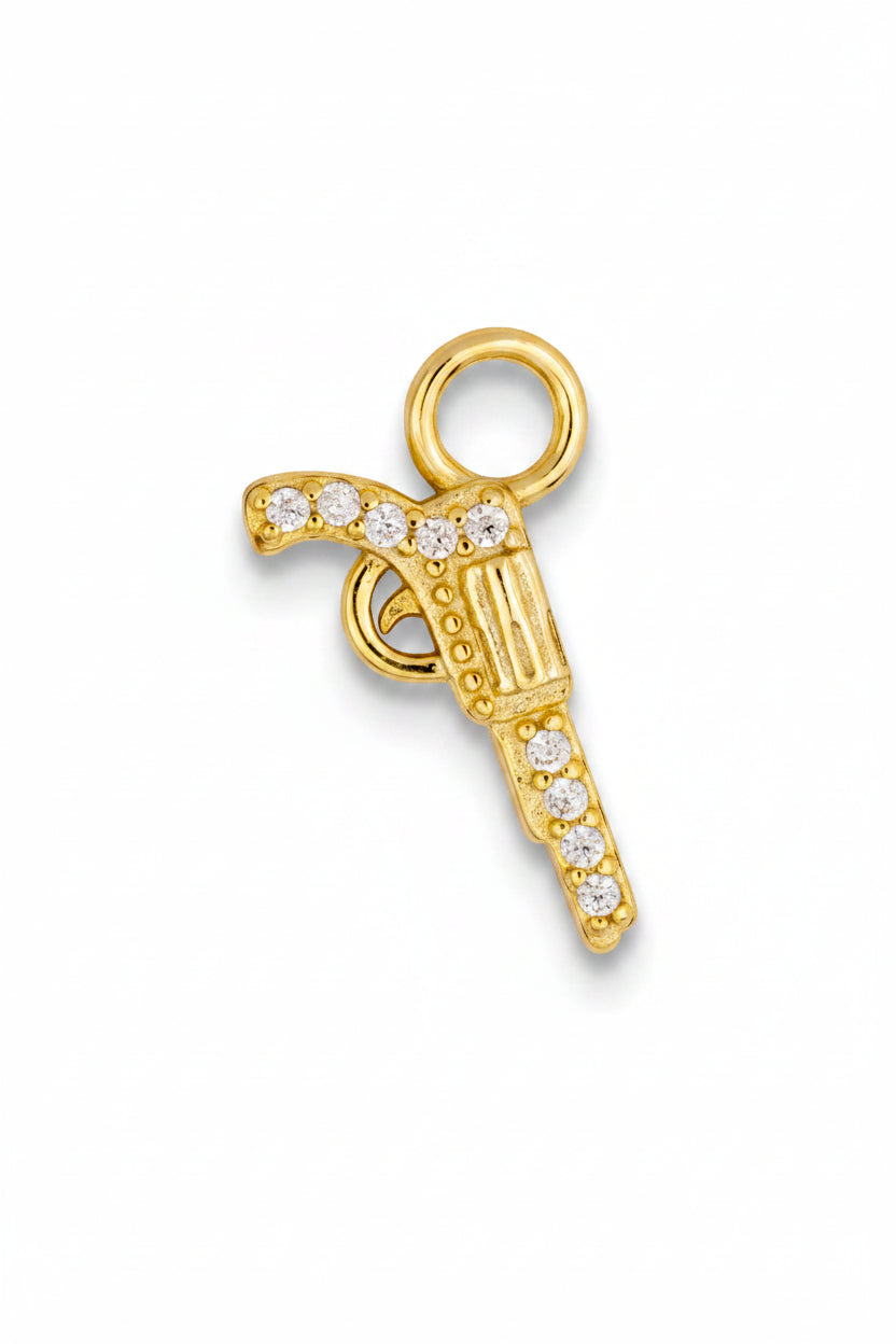 White Pistol Charm