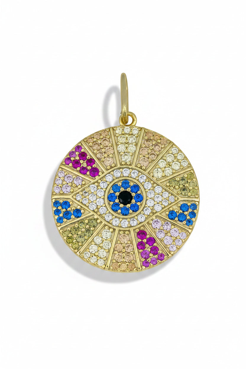 Rainbow Eye Pendant