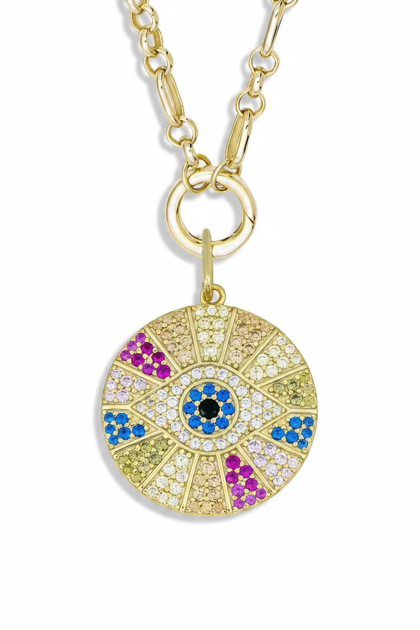Rainbow Eye Pendant
