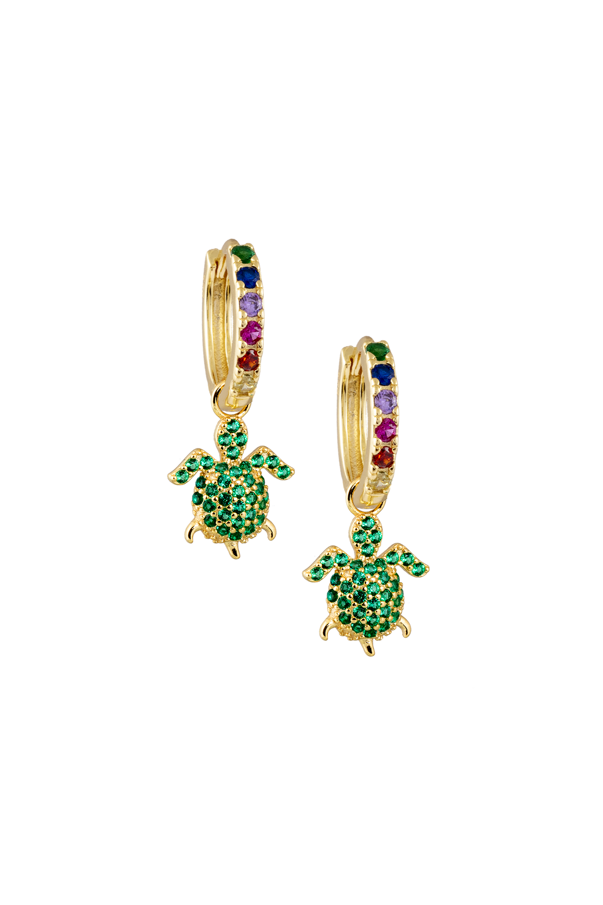 Rainbow Midi Hoops with or without Charms
