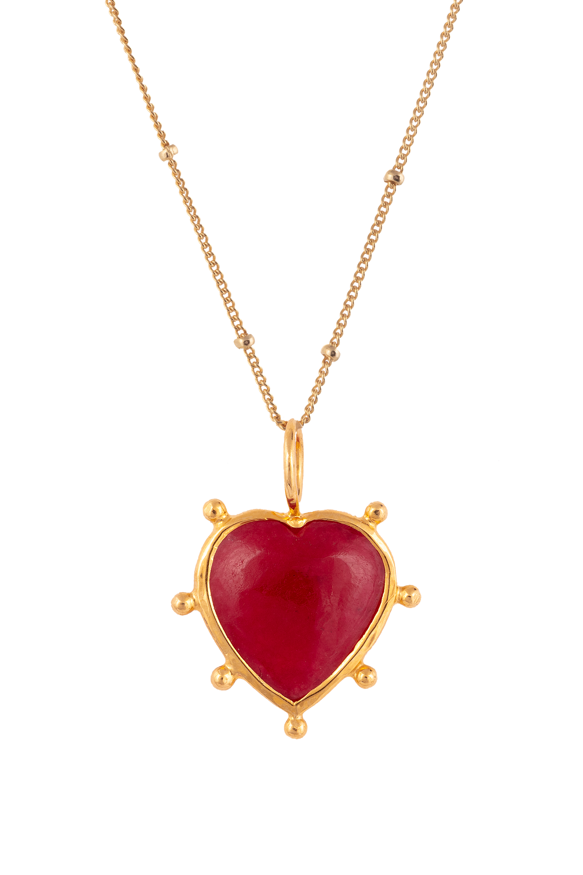 Jaipur Stone Heart Pendant