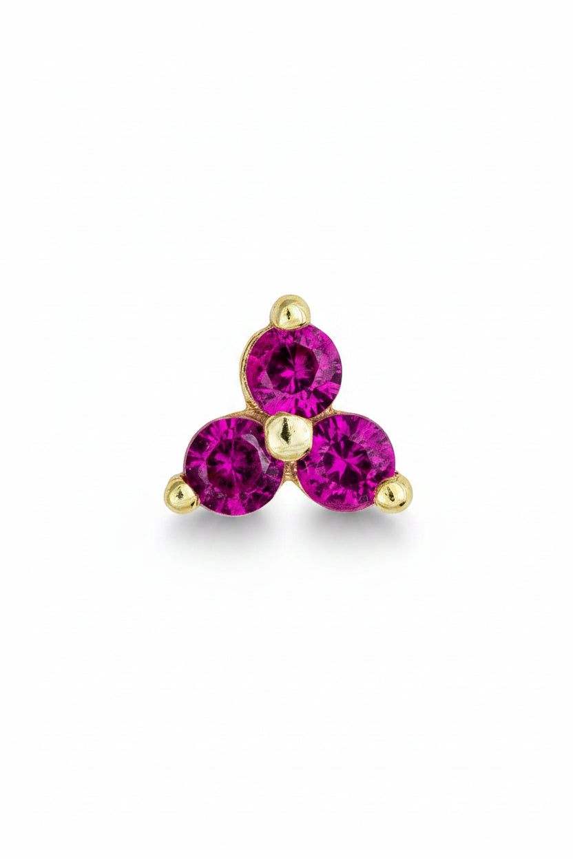 Ruby Trio Stud