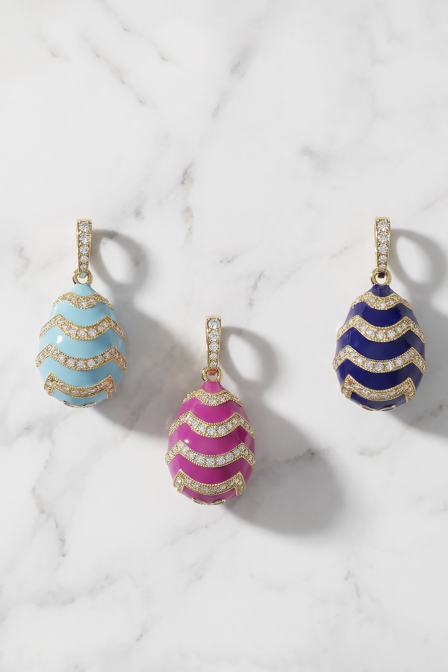 Scalloped  Enamel Egg