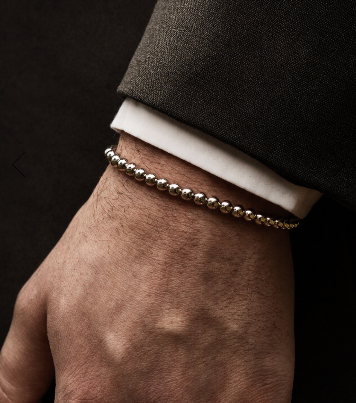 Silver Beaded Bracelet