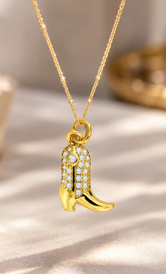 Cowboy boot pendant