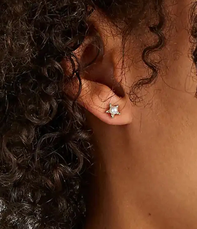 Pearl Star Studs