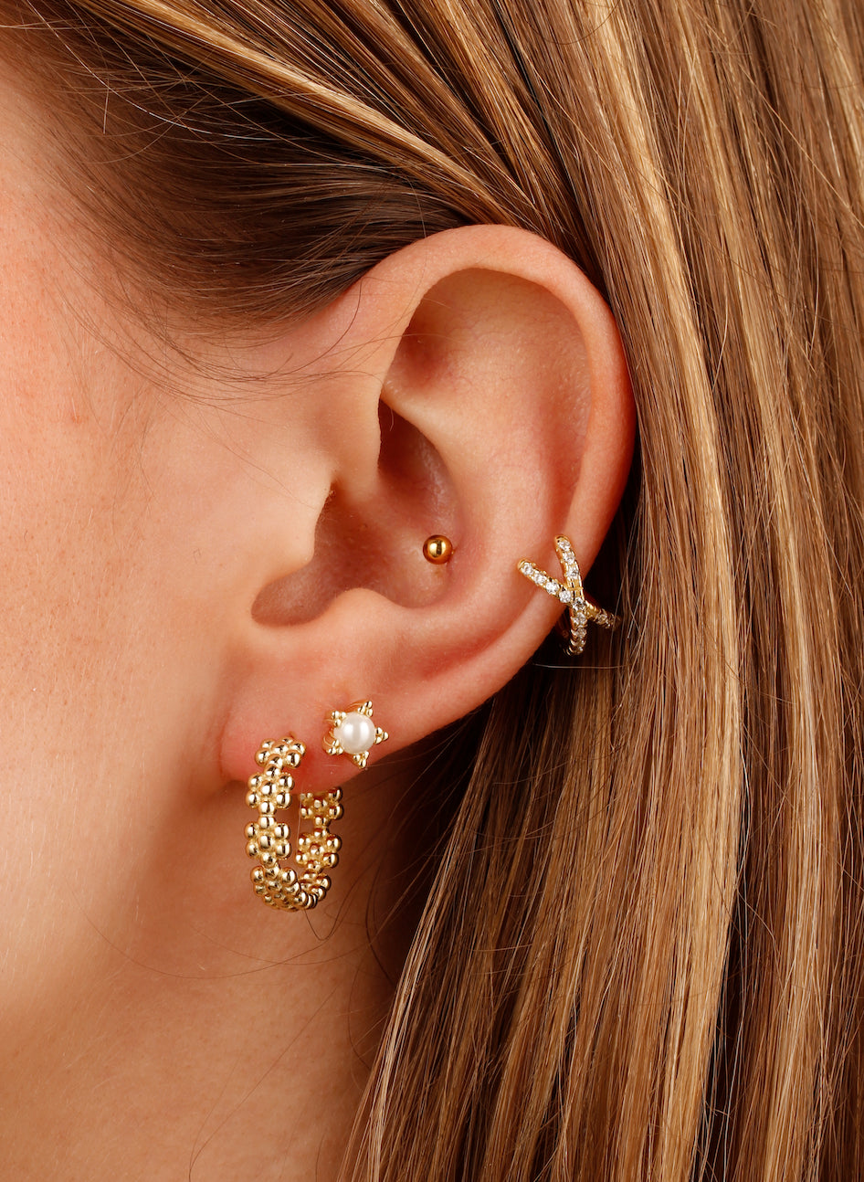 Pearl Star Studs