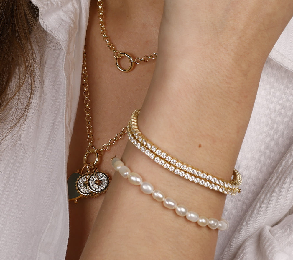 Slim Tennis Bracelets ( 2 colours)