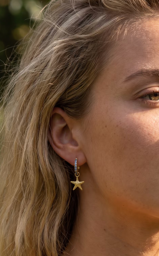 Golden Starfish Charm