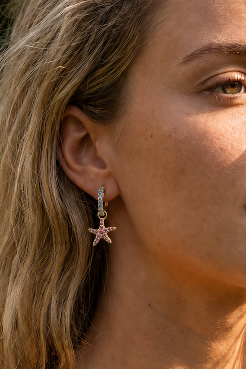 Pink Starfish charm