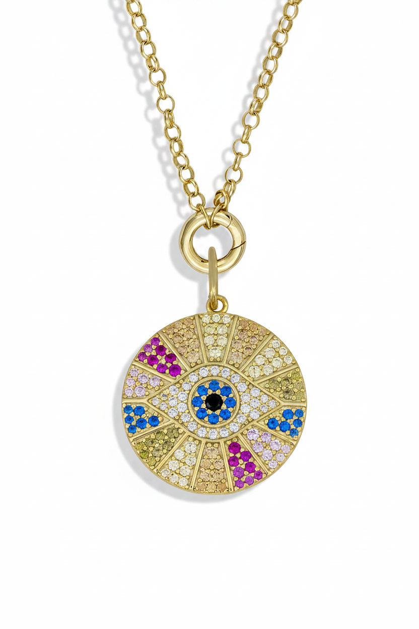 Rainbow Eye Pendant