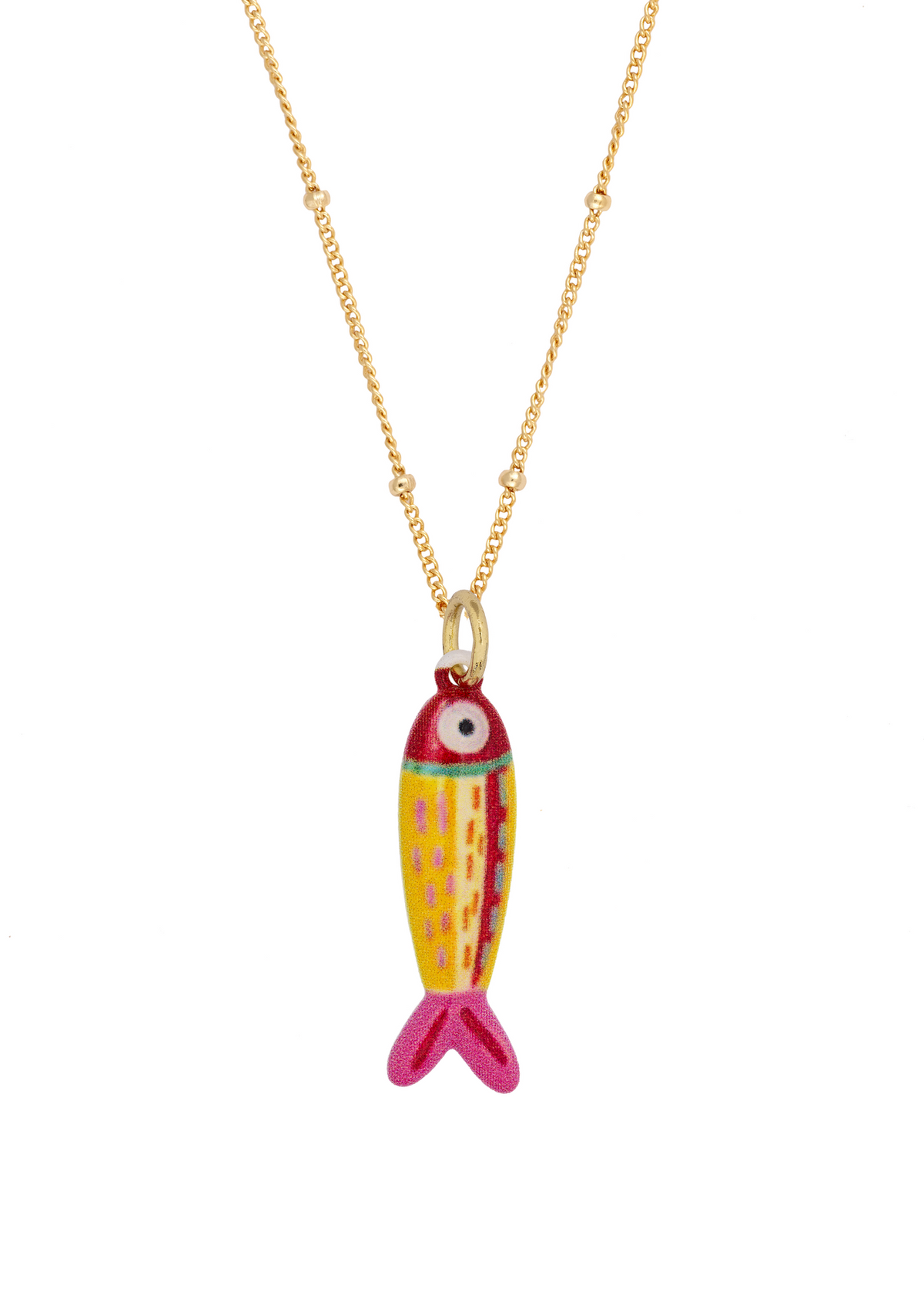 Hand painted Ceramic Fish Pendants