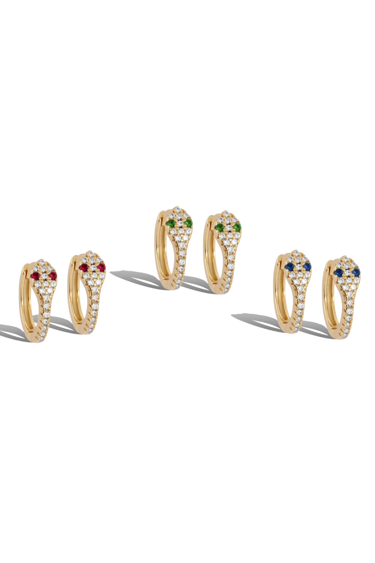 Snake Eyes Ruby, Emerald or Topaz