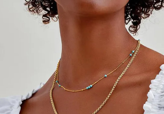 Turquoise Bead Necklace