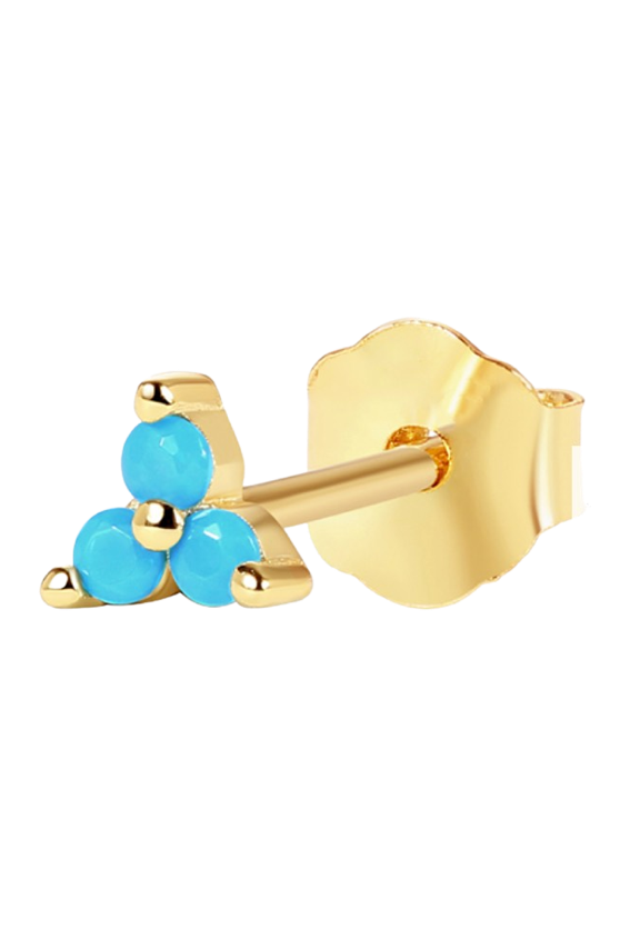 Turquoise Trio Studs