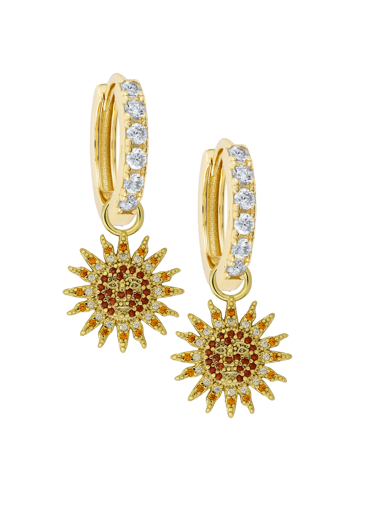 White Midi Hoops with or without charms