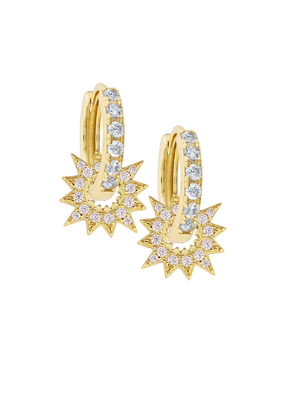 White Midi Hoops with or without charms