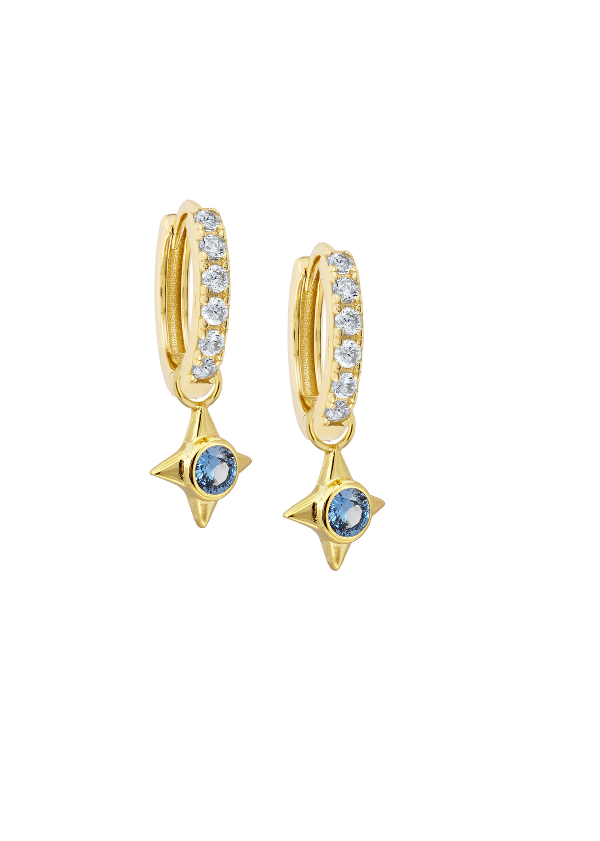 White Midi Hoops with or without charms